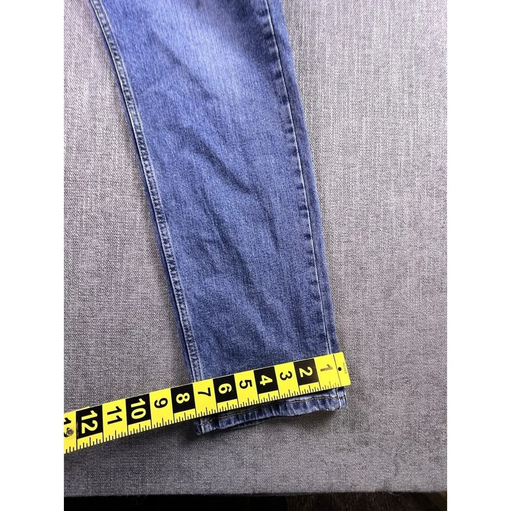 Levi's 505 Jeans Men 34x32 Straight Blue Medium Wash Biker Cowboy Rodeo